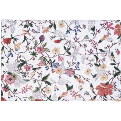 SCANquilt prostírání motiv Kvitka bílopestrá běhoun delší strana 100-170cm – Zboží Dáma