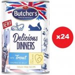 Butcher's Delicious Dinners kawałki z pstrągiem w galaretce 400 g – Hledejceny.cz