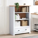 Knihovna 80x35x110 cm masivní borovice řada Panama – Sleviste.cz