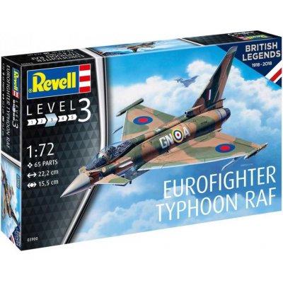 Revell Plastic ModelKit letadlo 03900 100 Years RAF: Eurofighter Typhoon 1:72 – Zbozi.Blesk.cz