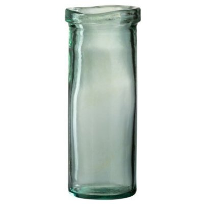 Skleněná zelená váza Vase Virgine M - Ø 12*28 cm - J-Line by Jolipa – Hledejceny.cz
