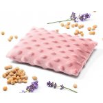 Babyono 796/01 Nahřívací polštářek s višňovými pecičkami a levandulí Minky růžový – Sleviste.cz