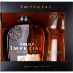 Ron Barceló Imperial 38% 0,7 l (dárkové balení 2 sklenice) – Hledejceny.cz