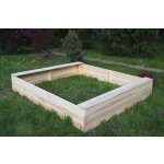 PiPi Dětské dřevěné pískoviště obdélník 140x180x29 cm – Sleviste.cz