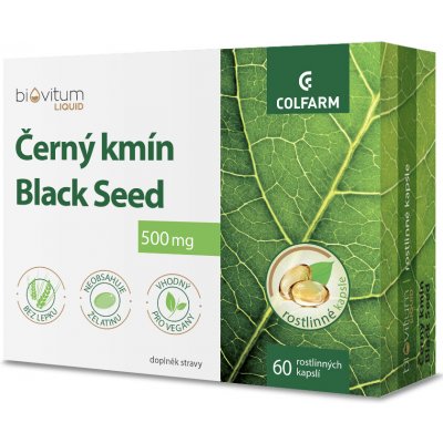 Colfarm Biovitum Liquid Černý kmín Black seed 60 kapslí – Hledejceny.cz
