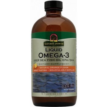 Nature´s answer Omega-3 Rybí Olej s příchutí Pomeranče 480 ml