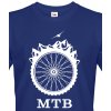 Pánské Tričko Bezvatriko 0318 tričko MTB pro milovníky horských kol modrá