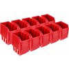 Úložný box Prosperplast Sada 100 x stohovacích boxů NP10 červené