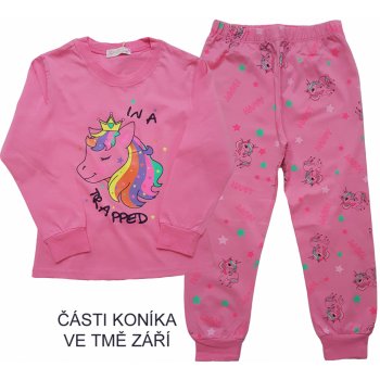 Kugo dívčí pyžamo MP1246 střední růžová od 234 Kč - Heureka.cz