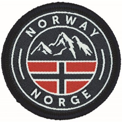 Nášivka NORWAY NORGE kulatá – Zboží Mobilmania
