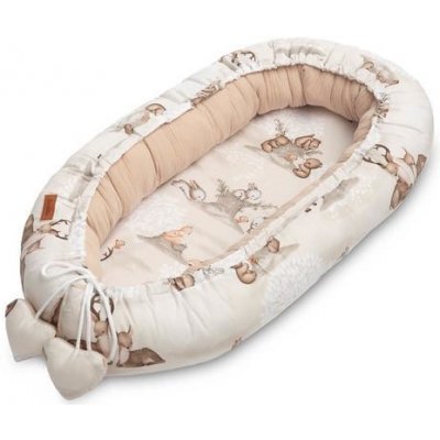 Sensillo Hnízdečko pro miminko z mušelínu Zvířátka hnědá – Hledejceny.cz