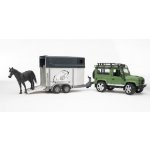 Bruder 2592 Auto Land Rover přepravní s koněm – Zboží Dáma
