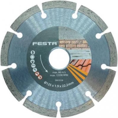 FESTA Kotouč diamantový segment Ø 125 x 22,2 mm, FESTA – Zboží Mobilmania