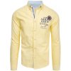 Pánská Košile Dstreet pánská košile žlutá DX2246