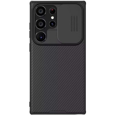 Silikonové Nillkin CamShield na mobil Samsung Galaxy S24 Ultra černé s krytkou fotoaparátu