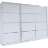 Šatní skříň Nejlevnější nábytek Litolaris 250 bez zrcadla bílý mat