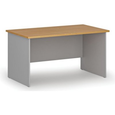 PRIMO Kancelářský psací stůl rovný GRAY, 1400 x 800 mm, šedá/buk