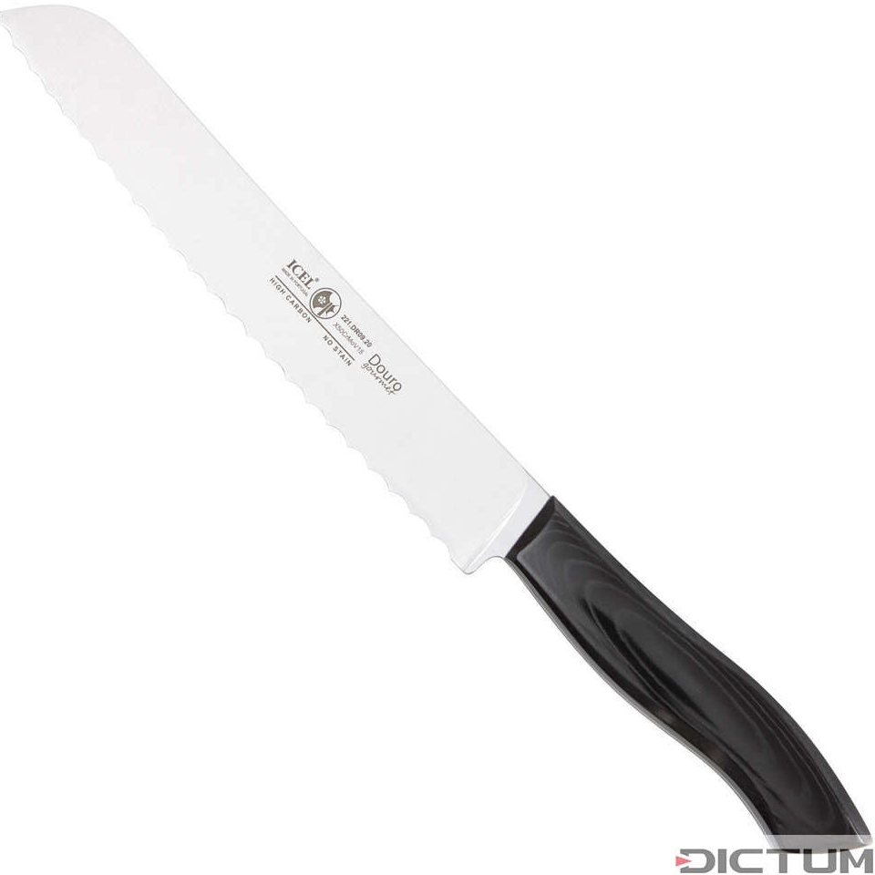 Dictum Japonský nůž Bread Knife Linen Micarta 200 mm