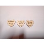 Srdce na vývazky SPECIÁL 1ks - šířka 25mm – Hledejceny.cz