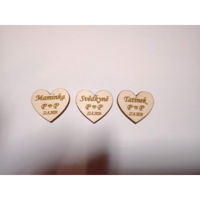 Srdce na vývazky SPECIÁL 1ks - šířka 25mm – Hledejceny.cz