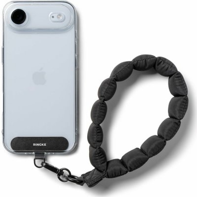 Šňůrka na telefon Ringke Holder & Puffer Hand Strap – černá – Sleviste.cz