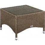 Stilista M90145 Odkládací stolek 58 x 58 cm, polyratan, krémový – Hledejceny.cz