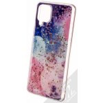 Pouzdro 1Mcz Gold Glam Galaxie TPU ochranné Galaxy A12, Galaxy M12 tmavě modré růžové – Sleviste.cz