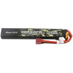 Gens ace 25C 1200mAh 2S1P 7.4V Airsoft Gun Lipo Battery with T Plug