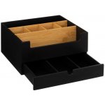 5five Simply Smart Organizér na kosmetiku se zásuvkou, černý, bambusový – Zbozi.Blesk.cz