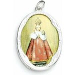 Čištín Stříbrný přívěsek medailon porcelánové Pražské Jezulátko P 158 – Hledejceny.cz