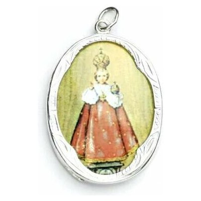 Čištín Stříbrný přívěsek medailon porcelánové Pražské Jezulátko P 158 – Hledejceny.cz