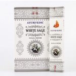 Ayurvedic White Sage indické vonné tyčinky 15 ks – Sleviste.cz