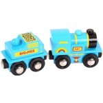 Bigjigs Modrá mašinka s tendrem – Hledejceny.cz