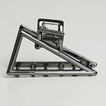 RB-nakuplevne Kovový skřipec do vlasů hematit – 2,5 cm elegantní doplněk – Zboží Dáma