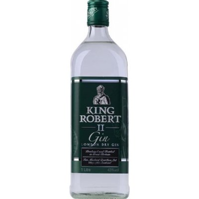 King Robert II. Gin Dry 43% 1 l (holá láhev) – Sleviste.cz