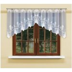 Dekorační žakárová záclona s řasící páskou MAYRA 90 bílá 300x90 cm MyBestHome – Hledejceny.cz
