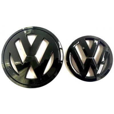 VW PASSAT CC (2008-2012) přední a zadní znak, logo (15,4cm a 11,2cm) - černá lesklá | Zboží Auto