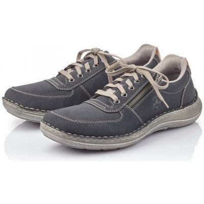 Rieker pánská flexiblová obuv z ekokůže 03030-14 modré – Sleviste.cz