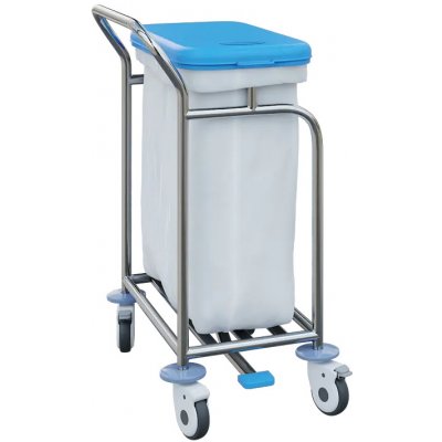VNP Plus 01 vozík na prádlo a tříděný odpad víko modré