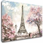 Impresi Obraz Eiffelova věž kreslená - 90 x 60 cm – Hledejceny.cz