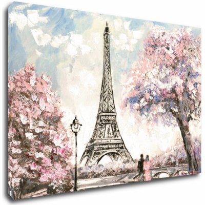 Impresi Obraz Eiffelova věž kreslená - 90 x 60 cm – Hledejceny.cz