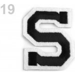 Prima-obchod Nažehlovačka písmena, barva 19 "S" černá – Zboží Dáma