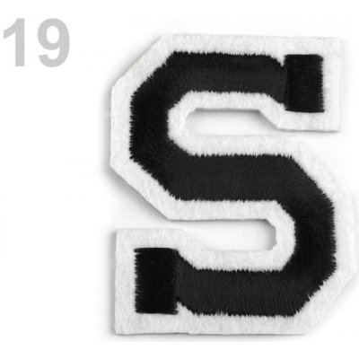 Prima-obchod Nažehlovačka písmena, barva 19 "S" černá – Zboží Dáma