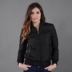 Urban Classics Ladies Diamond Quilt Nylon Jacket černá – Zboží Mobilmania