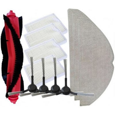 NipponCEC XM2035S Xiaomi Robot Vacuum E10, E10C, E12, S20.. hepa filtry a kartáče a mopovací textilie 12 ks – Zboží Dáma