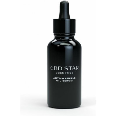 CBD Star Cosmetics ANTI WRINKLER OIL SERUM antioxidační olejové sérum na obličej 30 ml – Zbozi.Blesk.cz