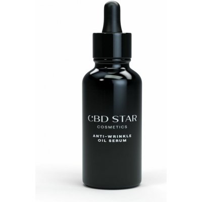 CBD Star Cosmetics ANTI WRINKLER OIL SERUM antioxidační olejové sérum na obličej 30 ml – Sleviste.cz