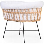 Childhome Košík na miminko ratanový kovové nohy + matrace + potah Jersey Ecru – Zboží Mobilmania