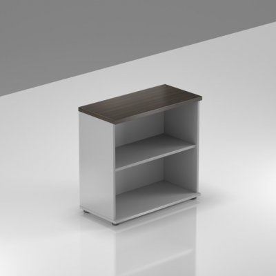 Nábytek Designový cz SB280 07 - Kancelářský regál Komfort, 80x38,5x76 cm, bez dveří , kaštan/šedá – Hledejceny.cz
