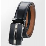 Pánský černý opasek s automatickou sponou – Sleviste.cz